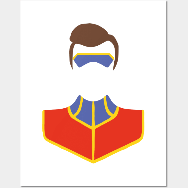 Captain Man Silhouette Wall Art by Linneke